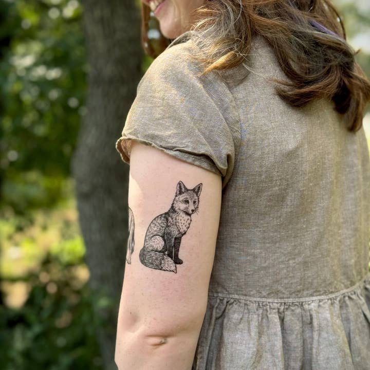 NatureTats - Wholesale Temporary Tattoo - Fox Temporary Tattoo2