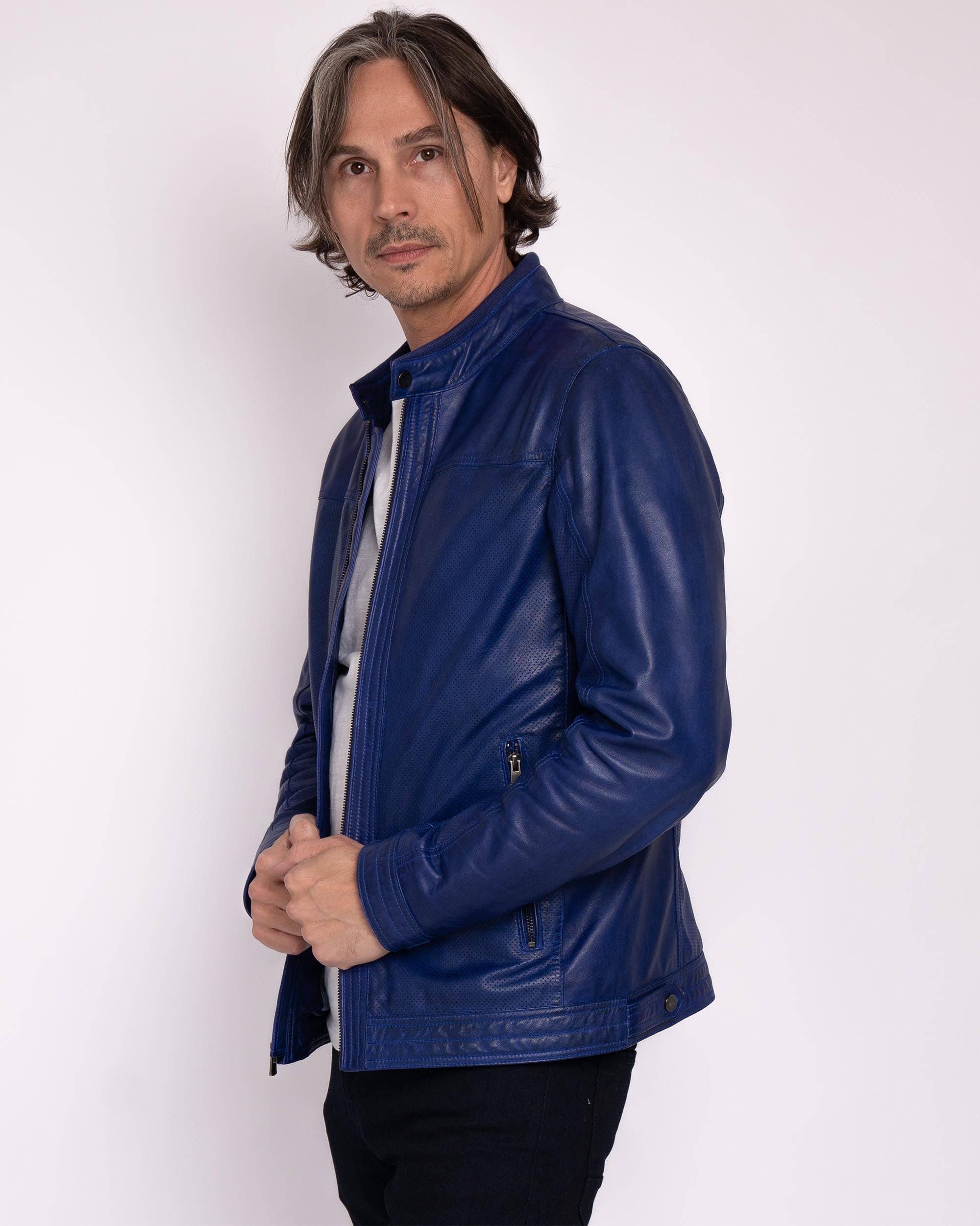 Amsterdam Heritage Men's - Wholesale Leather Jacket - Men's - Miller | Men's Rugged Urban Leather Jacket4