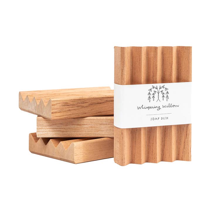 Wooden Soap Dish for wholesale by Whispering Willow