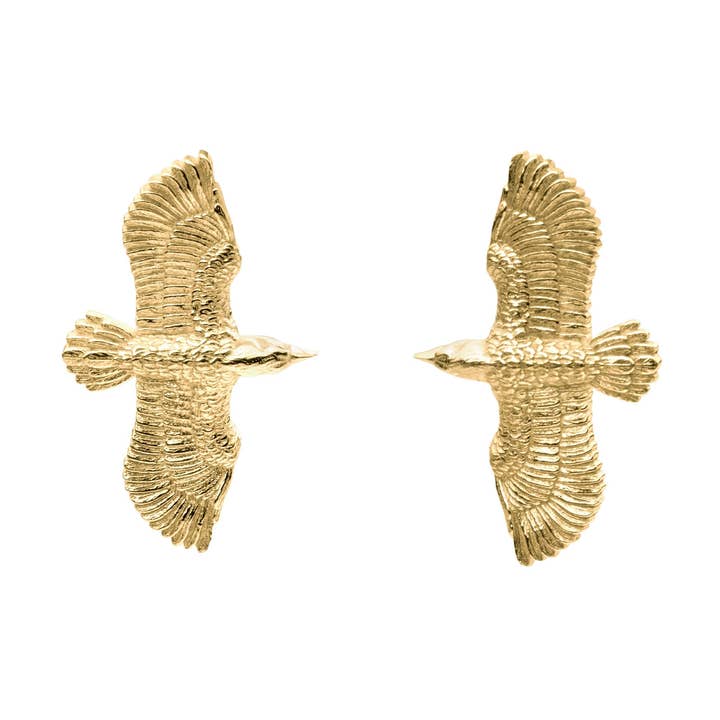 RAVEN EARRINGS - 18k Gold Plated for wholesale by Carolinne B