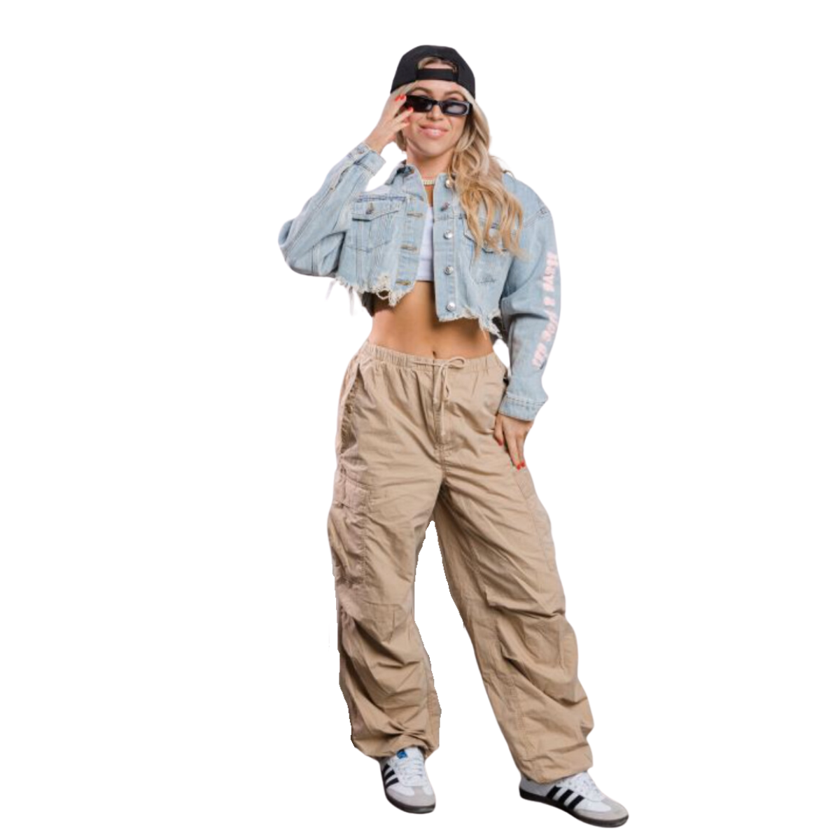 Adel Kasza Co - Vente Veste en jean – femme - Veste courte en jean Hollywood3