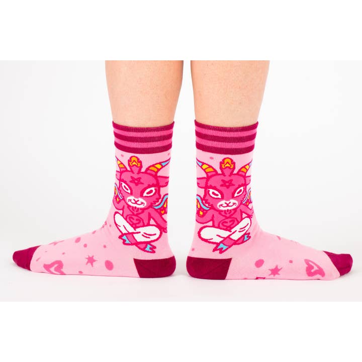 FootClothes LLC – Meias - Unissexo por atacado – Meias fofas Baphomet