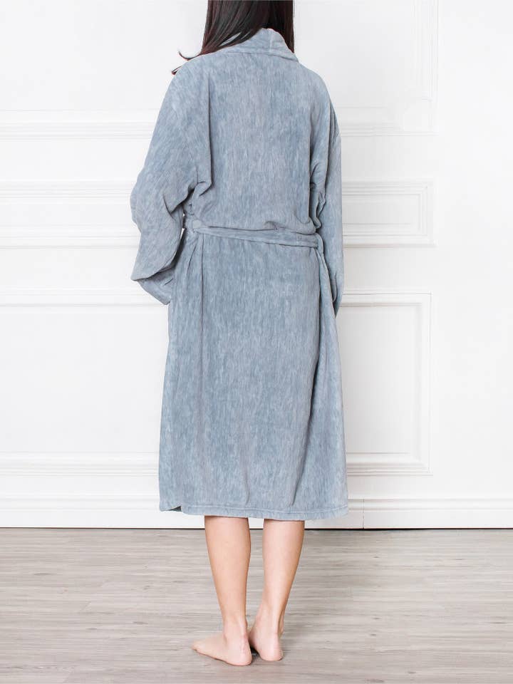 Pavilia - Wholesale Robe - Women's - Women's Melange Fleece Robe23