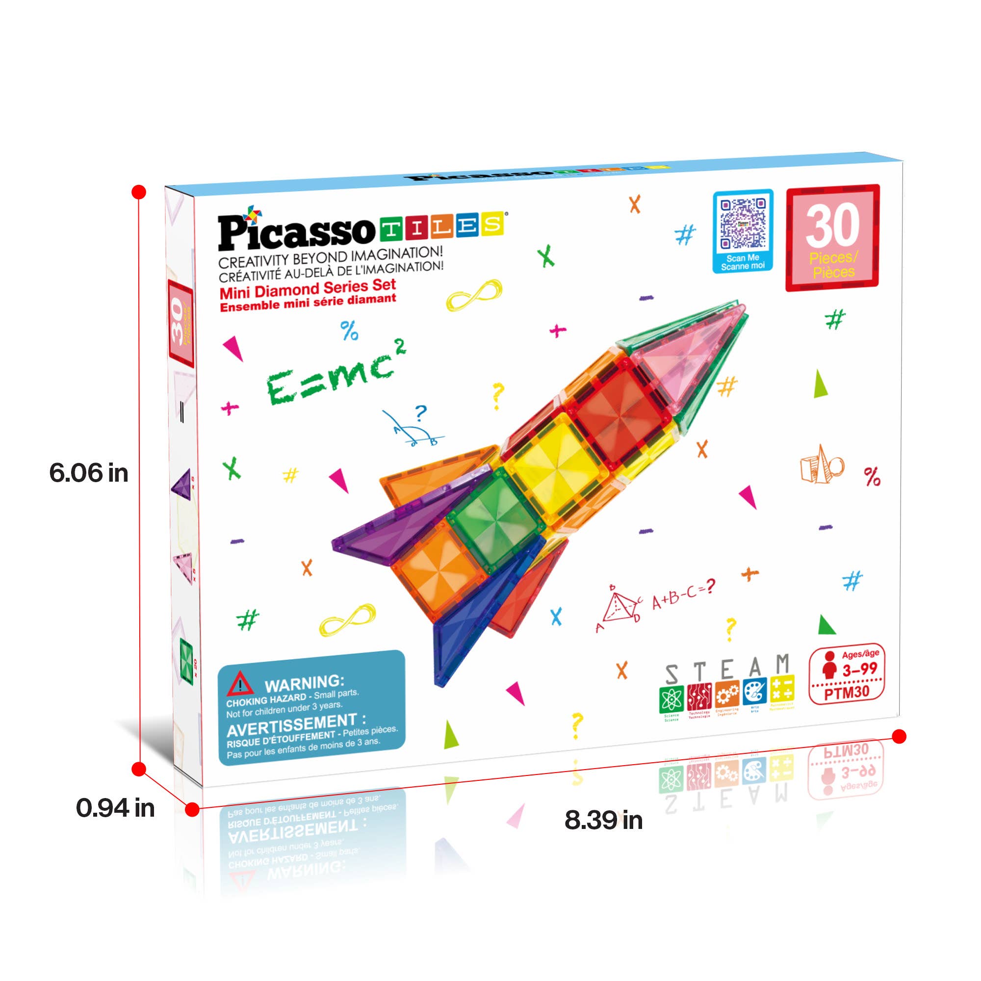 PicassoTiles - Wholesale Building Set - Kids - PicassoTiles 30pc Travel Size Magnetic Tile Building Set8