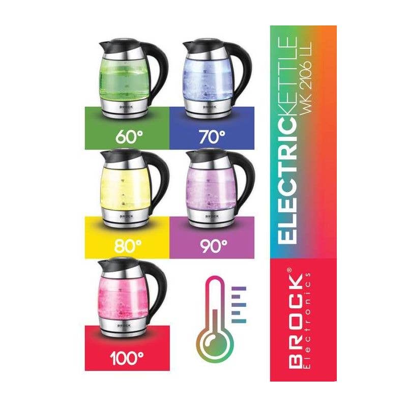 Sland - Wholesale Kettle - Electric glass kettle BROCK WK 2106 LL 1.8L, 2200W11