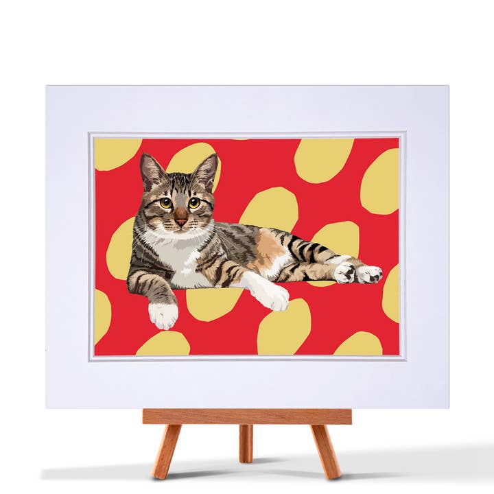 Tabby Cat Ii Print for wholesale by Leslie Gerry