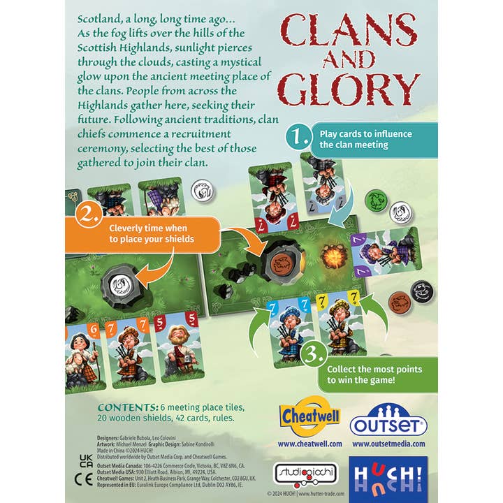 Outset Games and Cobble Hill Puzzles - Wholesale Board Game - Clans and Glory: A Card Game of Strategy and Influence2