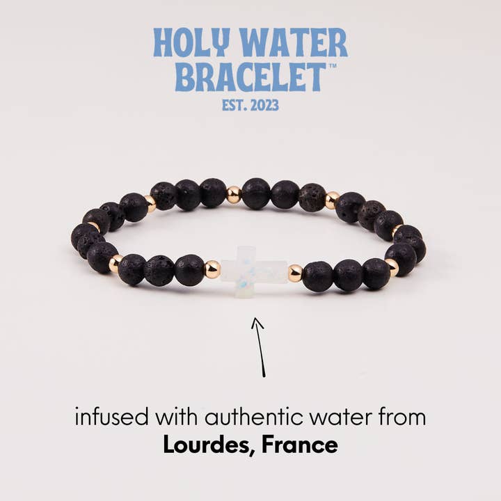 HOLY WATER MEN'S LAVA ROCK BRACELET for wholesale by Holy Water Bracelet