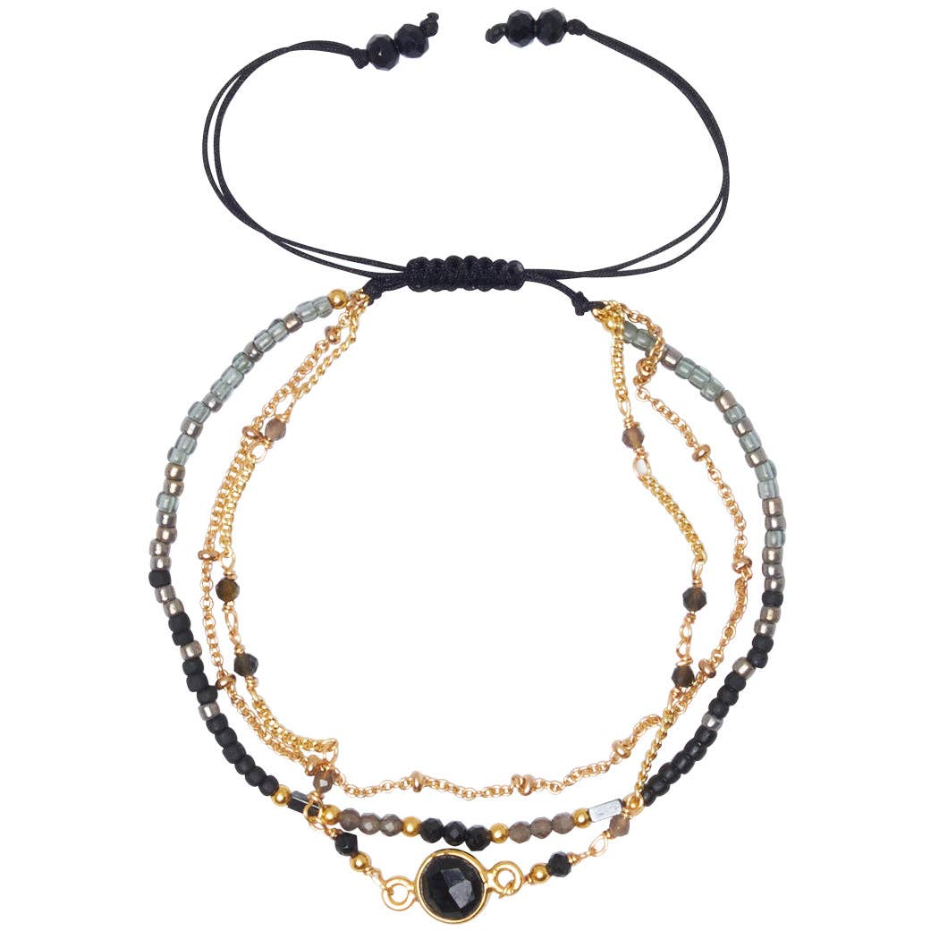 Marquet - Wholesale Beaded Bracelet - Danielle Fair Trade Multistrand Sliding Knot Bracelet1