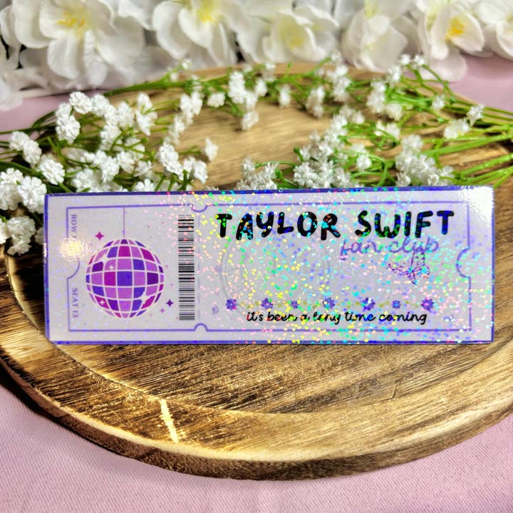 Awfullynerdy.co - Wholesale Bookmark - T Swift Fan Club Cardstock Bookmark2