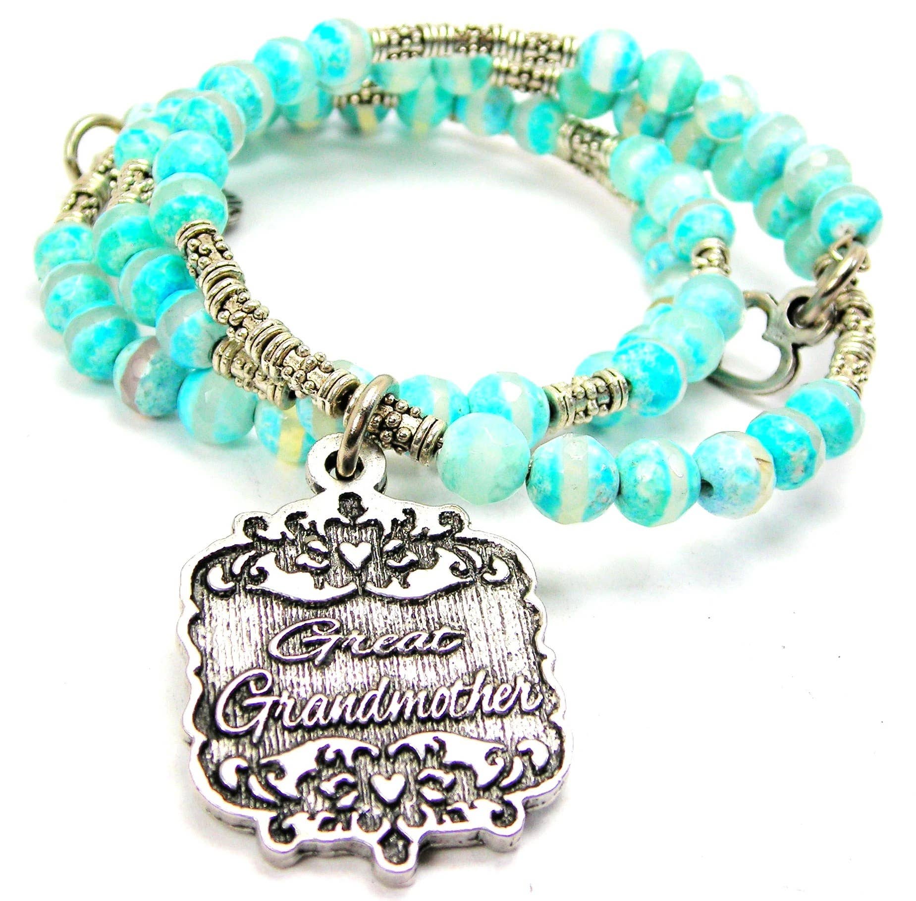 Chubby Chico Charms - Wholesale Charm/Dangle Bracelet - Great Grandmother Victorian Scroll Microcrystalline Bracelet1