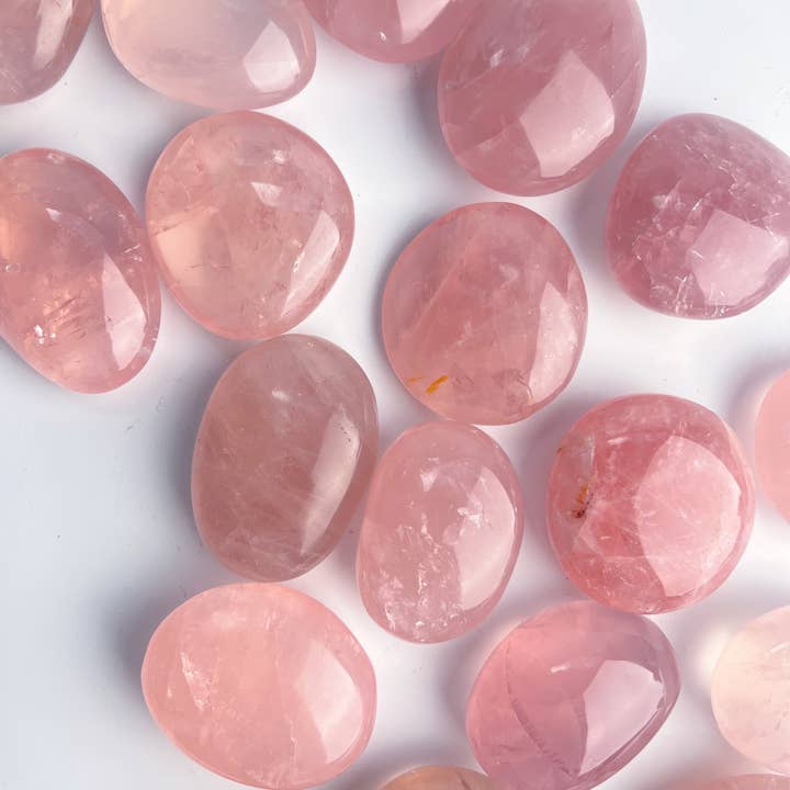 Terra Dawn Minerals – Pedra/cristal espiritual por atacado – Pedras de Palma de Cristal de Quartzo Rosa de Alta Qualidade Médio4