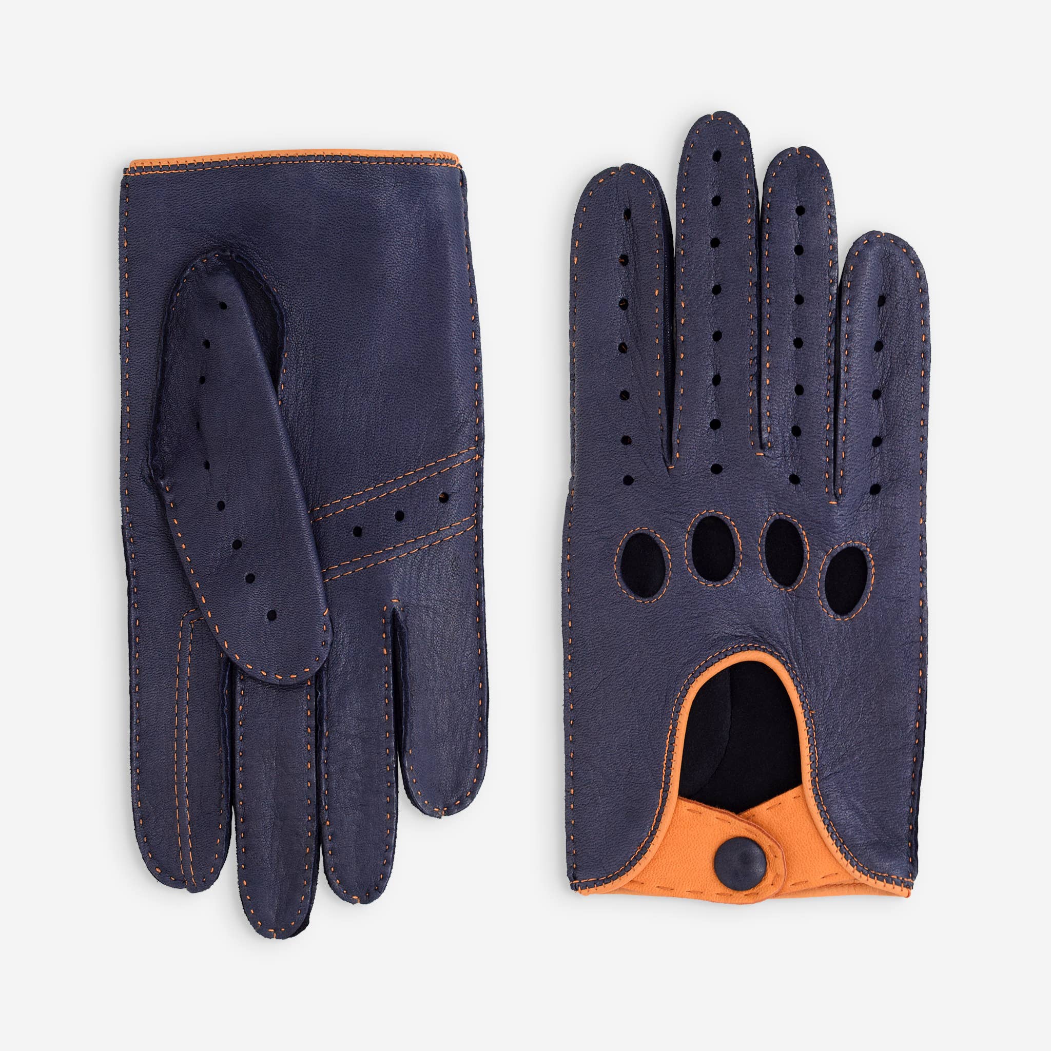 Glove Story - Venta al por mayor Guantes - Unisex - Guantes de conducción de piel de ciervo sin forro - 22115NF4