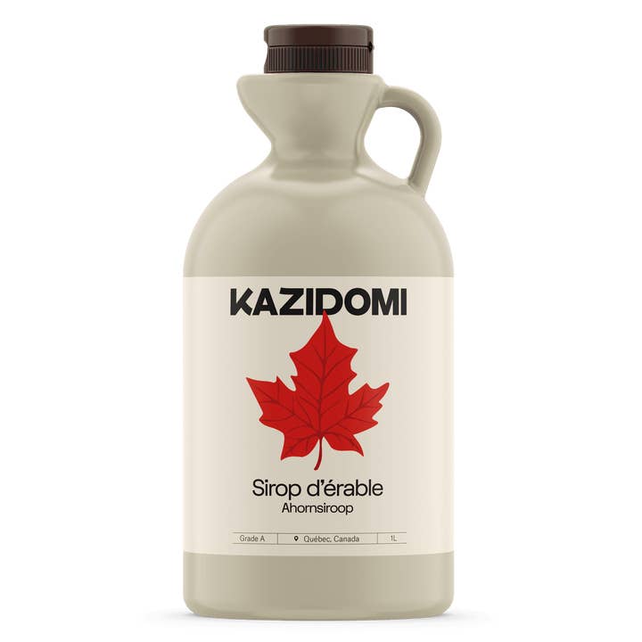 Amber Maple Syrup (Grade A) for wholesale by Kazidomi