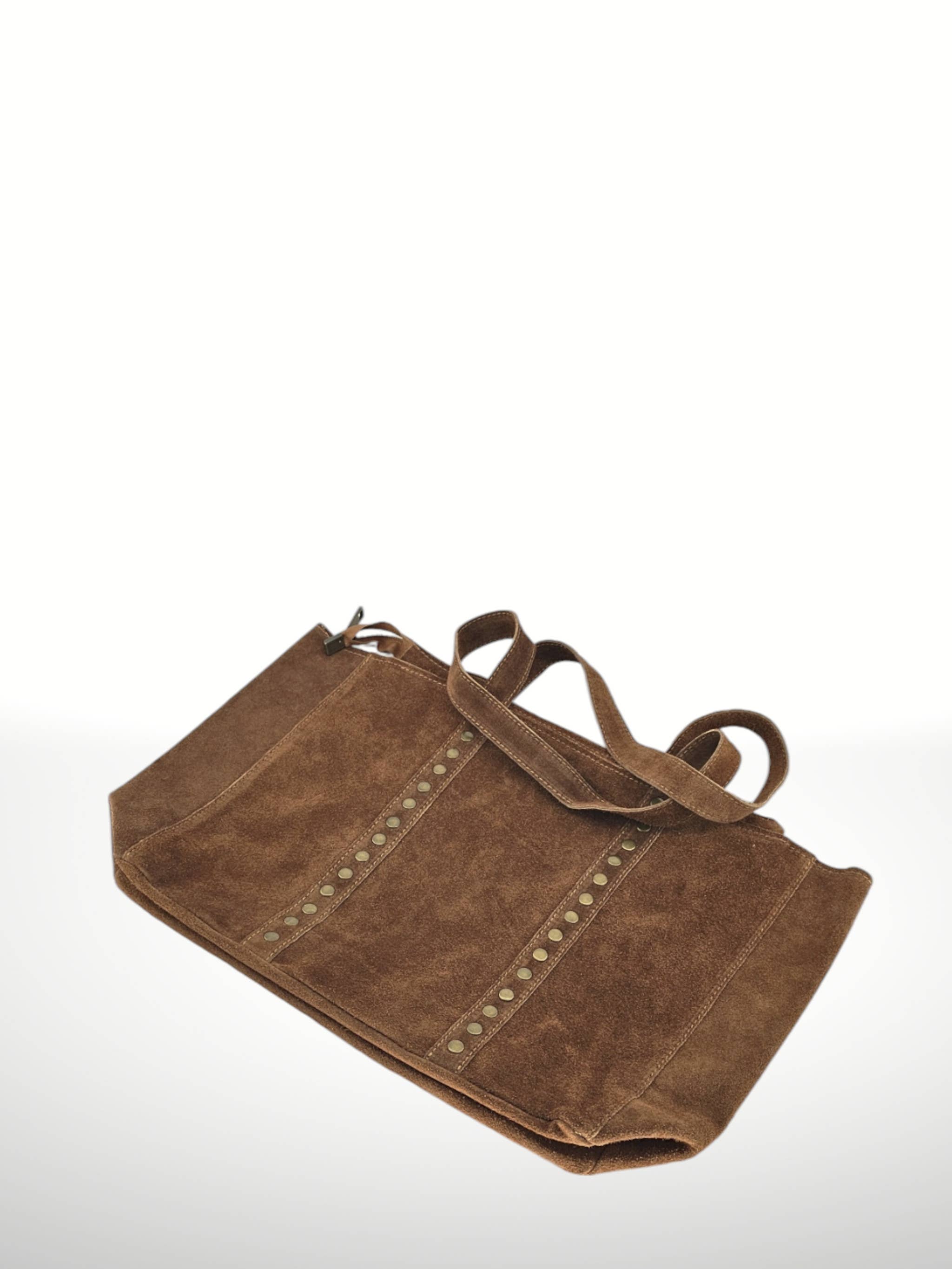 ITALIAN'S LEATHER - Wholesale Tote Bag - Women's - Celina Suede Leather Tote Bag 22071229