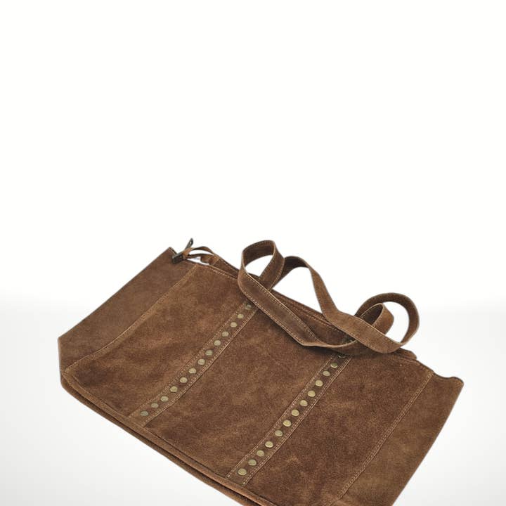 ITALIAN'S LEATHER - Wholesale Tote Bag - Women's - Celina Suede Leather Tote Bag 22071229