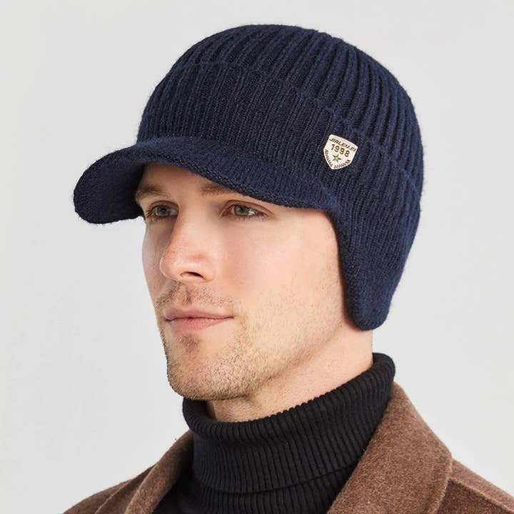 Style Rack - Wholesale Beanie – Men's - Winter Knitted Hat For Ear Protection6