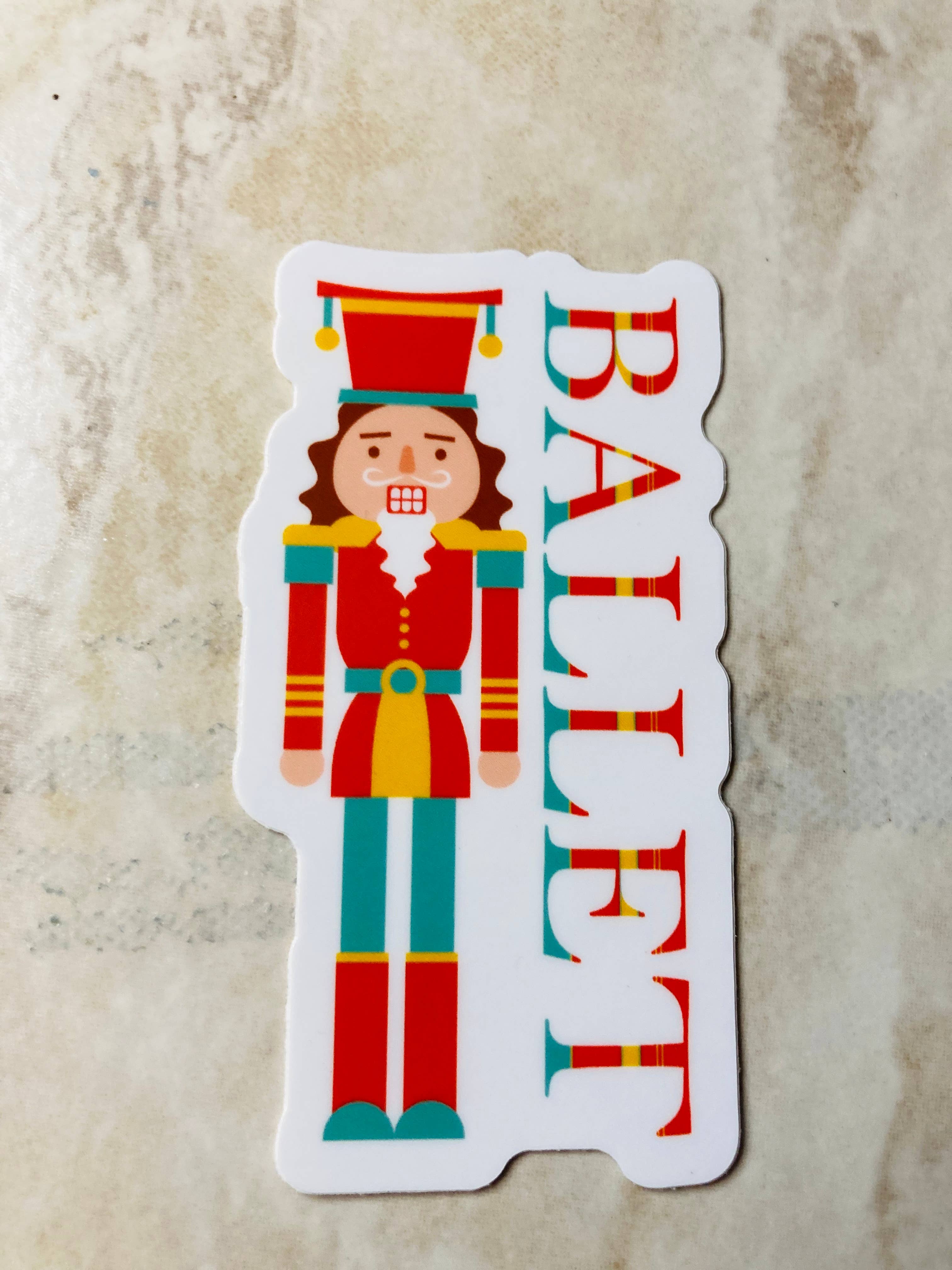 Denali & Co. - Wholesale Sticker - Nutcracker Ballet Soldier Christmas Sticker, 2.1" x 4"2