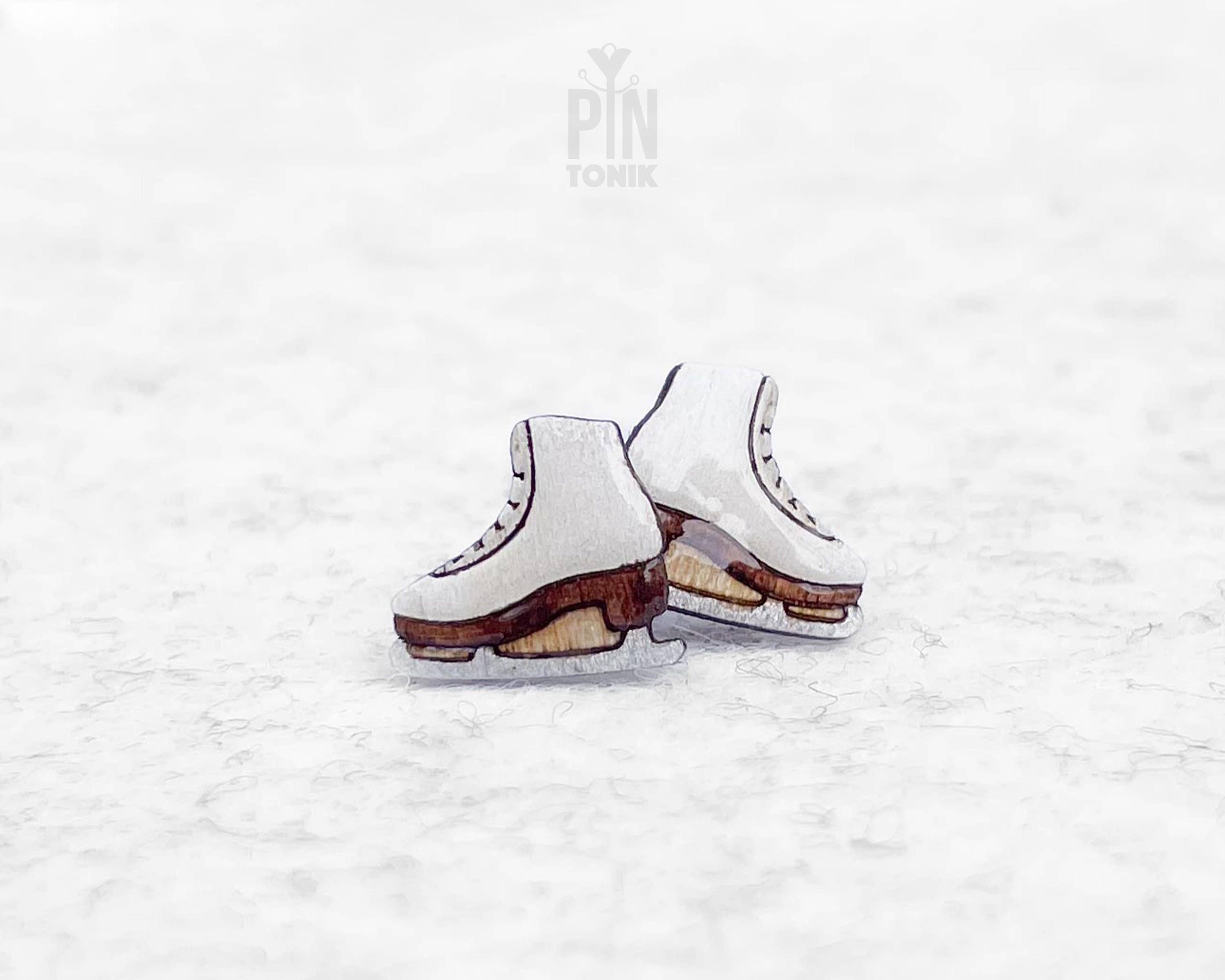 PinTonik - Wholesale Stud/Post Earrings - Ice Skates Figure Skating Y2K Stud Earrings