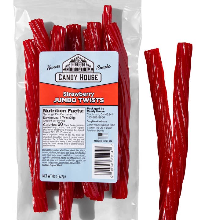 Doscher's Candy - Wholesale Licorice - Strawberry Licorice Twists