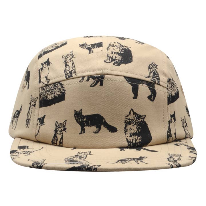HATPHILE - Wholesale Flat Brim Cap - Women’s - Hatphile Kitten Kitty Cat Cotton 5 Panel Hat