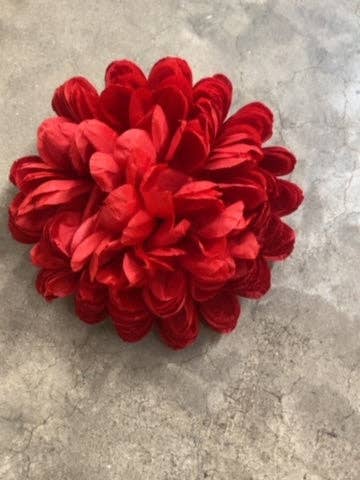 9.5" x 12 Layer Giant Mum Head-Red-GB3809-RD for wholesale by General Wholesale Inc