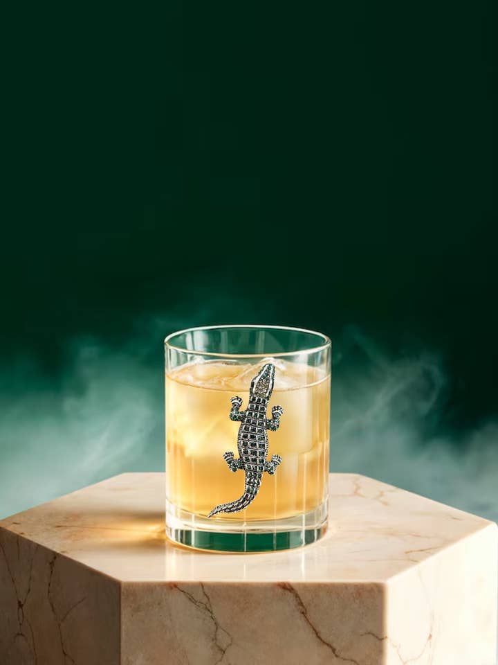 Double bijou en alligator à l'ancienne pour la vente par The Queens' Jewels®