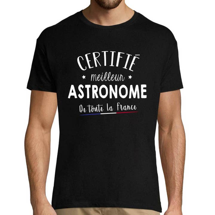 Best of France Astronomer men's T-shirt for wholesale by Planetee