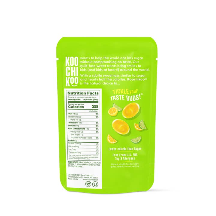 Koochikoo - Wholesale Hard Candy - Lemon-Lime Drops 10x16ct1