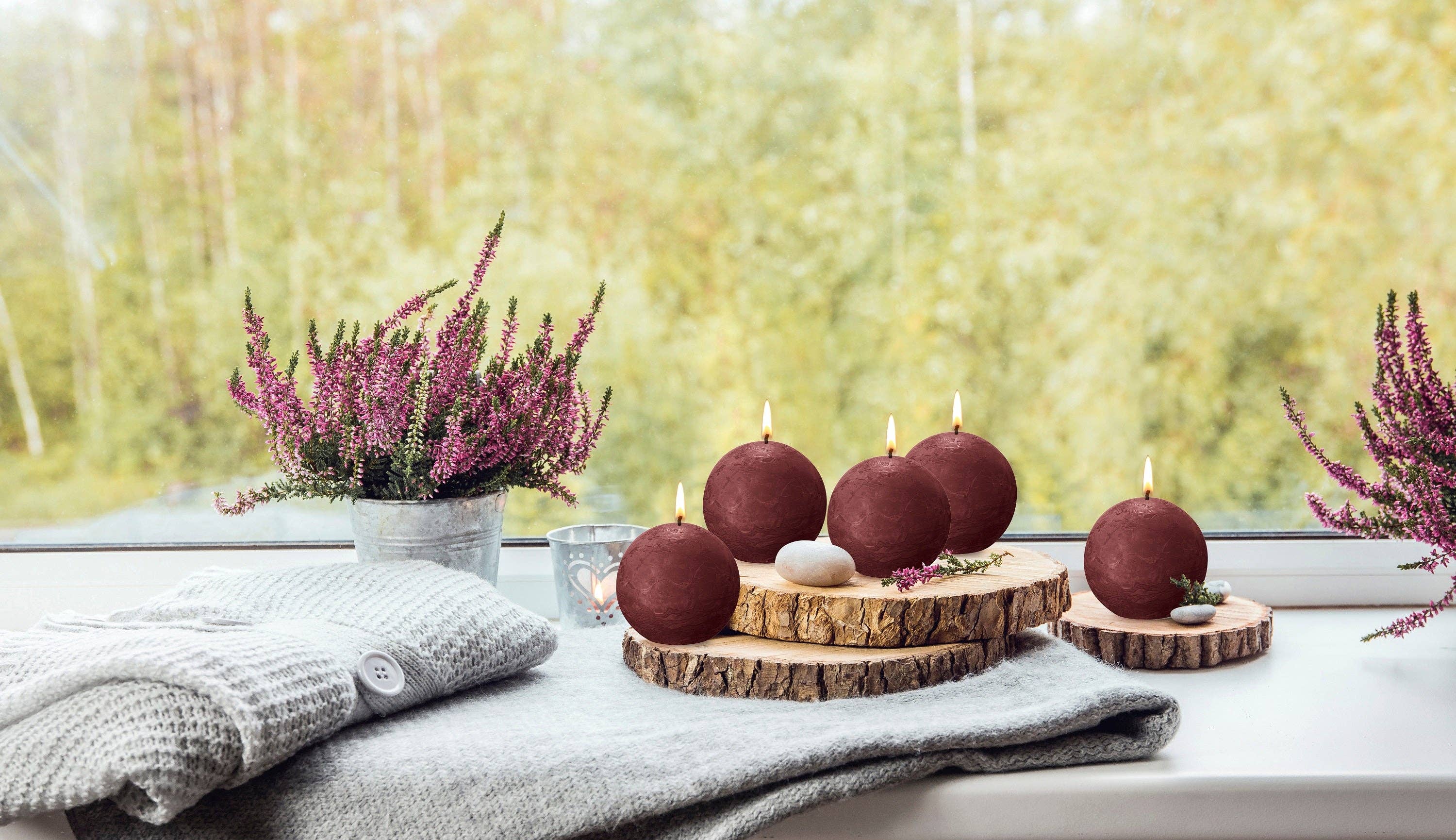 BOLSIUS – Velas de decoração por atacado – 6 Velas rústicas 3" - Inperfuted - Natural - Eco-Friendly - Cera Plant-Based - **Vendido Individualmente135