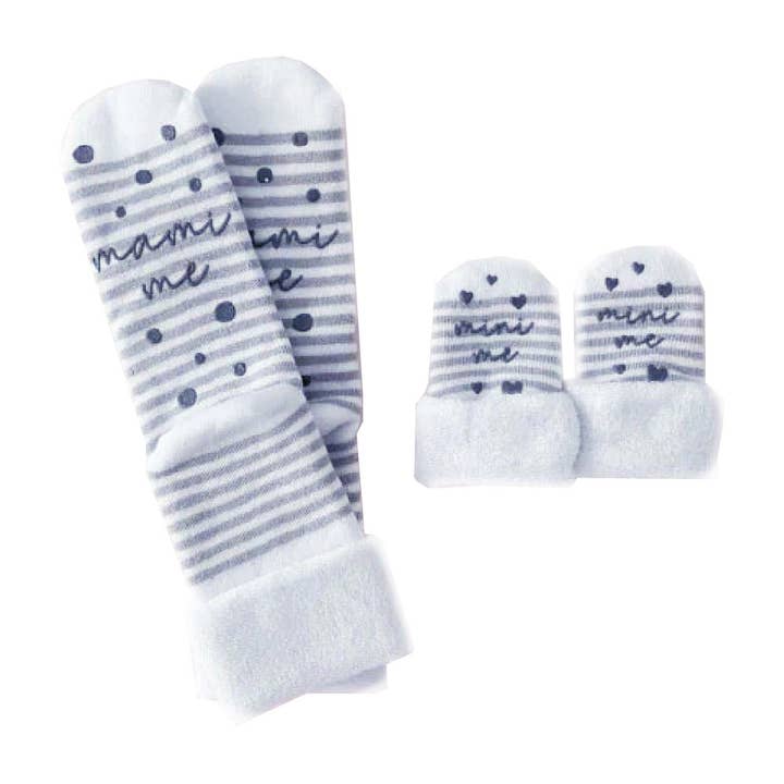Partner look socks for mom & baby made of bamboo - One Size for wholesale by Mami Countdown Kalender