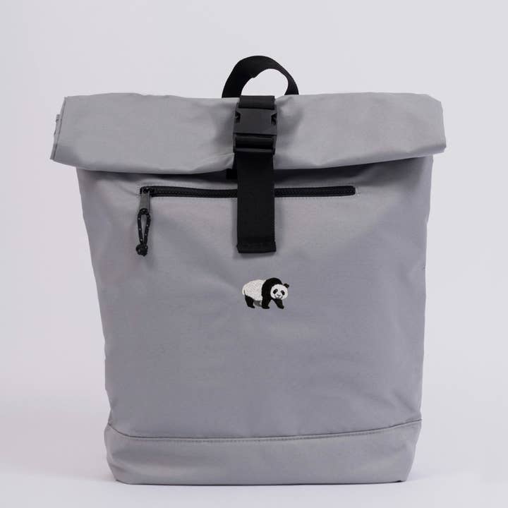 mochila de roll-top gigante panda reciclada por atacado de Big Wild Thought