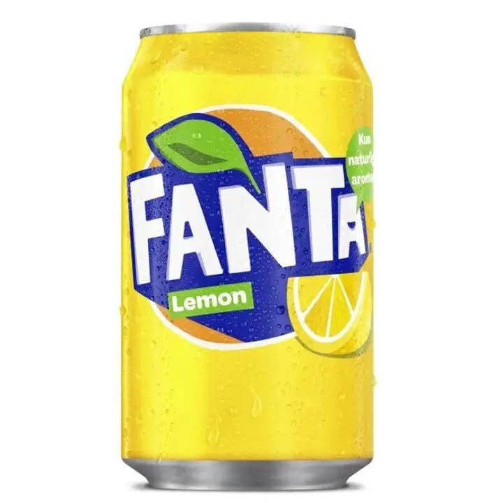 Fanta Lemon Can (330ml) (UK) for wholesale by Pops Distro Inc