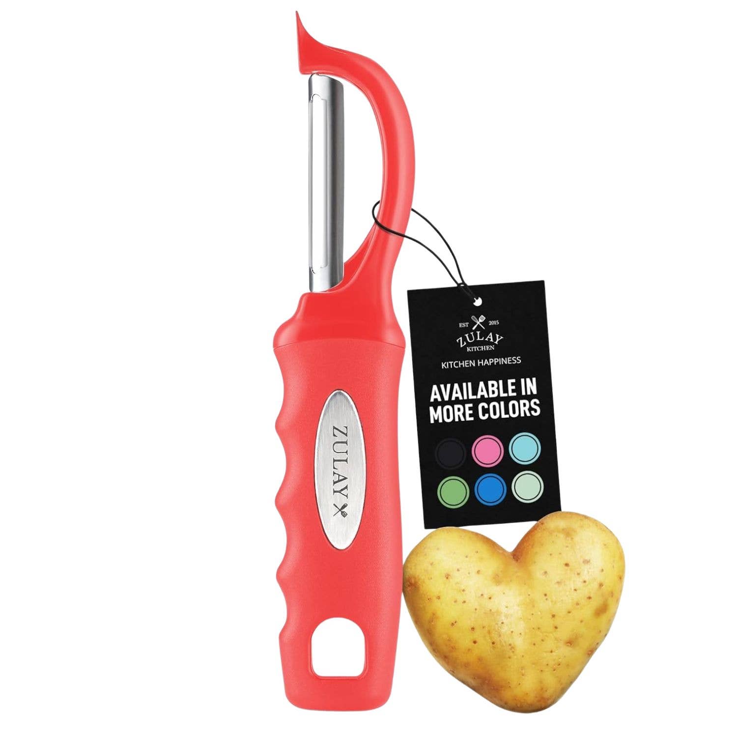 Zulay Kitchen - Wholesale Peeler - Stainless Steel Swivel Fruits & Vegetable Peeler16