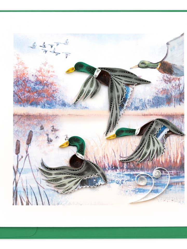Duck Migration for wholesale by Quilling Card