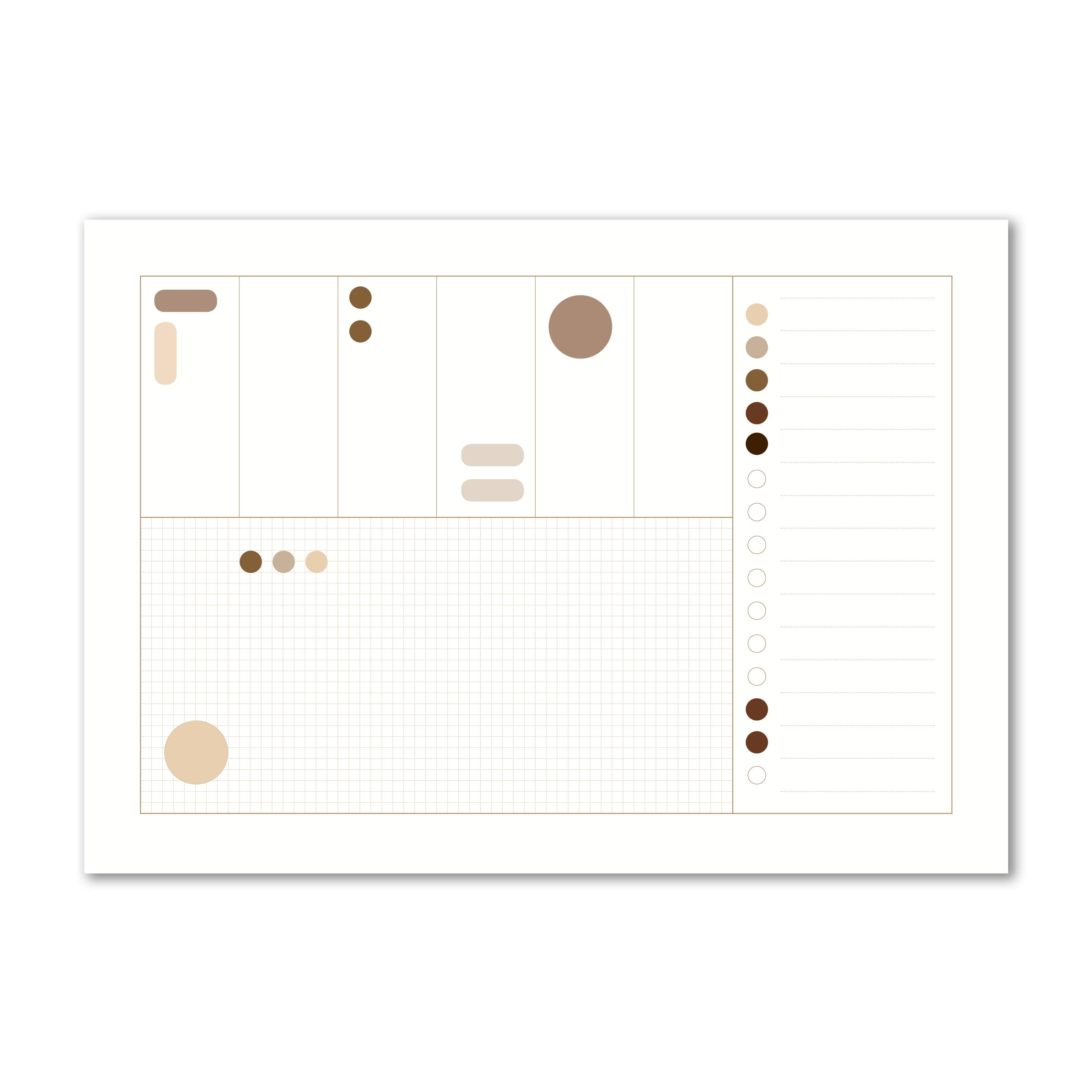SANS.design - Wholesale Planner - Desk pad - Block A33