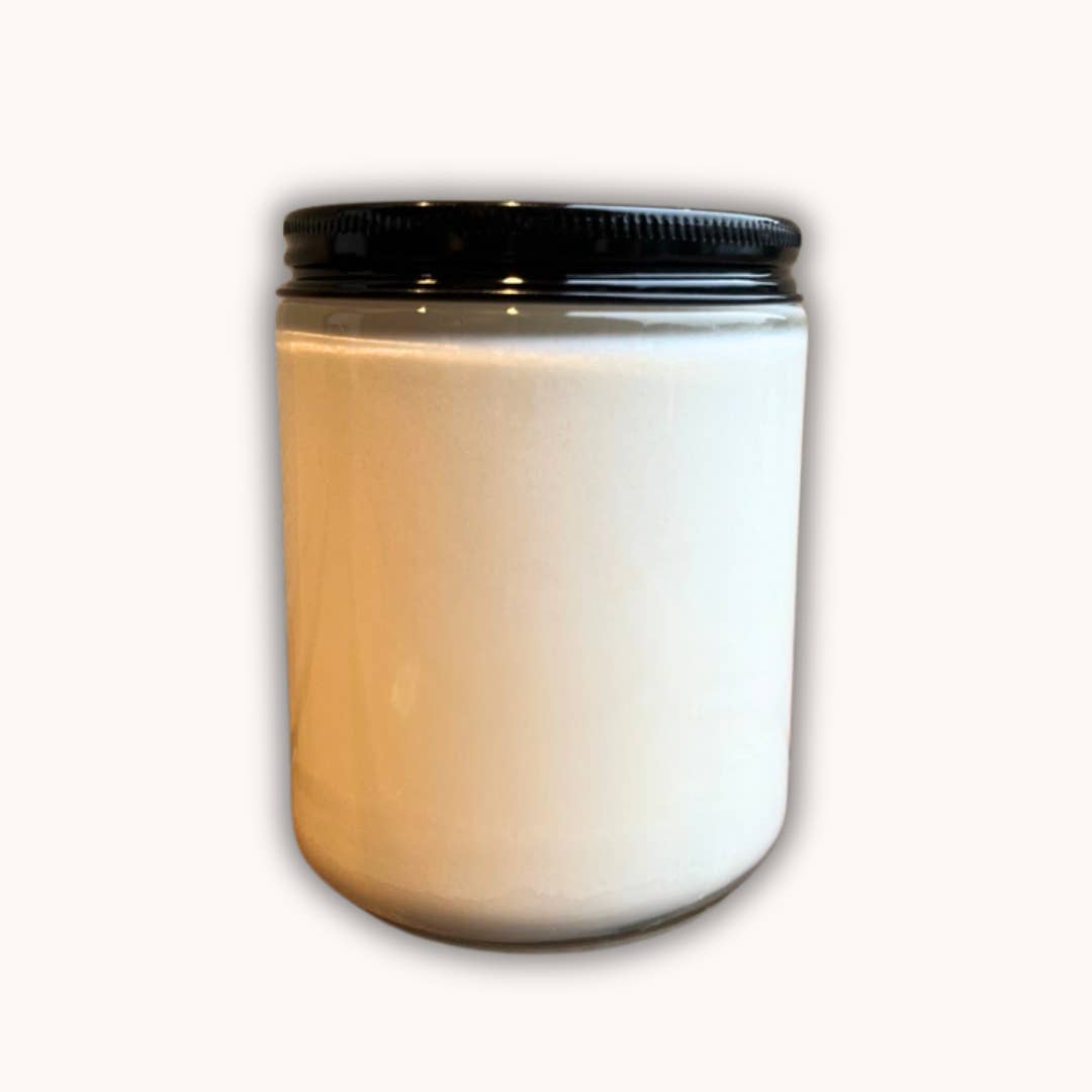 Melbourne Candle Club - Wholesale Jar/filled candle - 200g Unlabelled Soy Candle - Private Label - Clear Jar