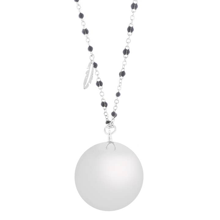 Proud MaMa - Wholesale Pendant/Charm Necklace - ID-490
Bola pregnancy necklace
Fine silver/pink ∅ 20 mm2