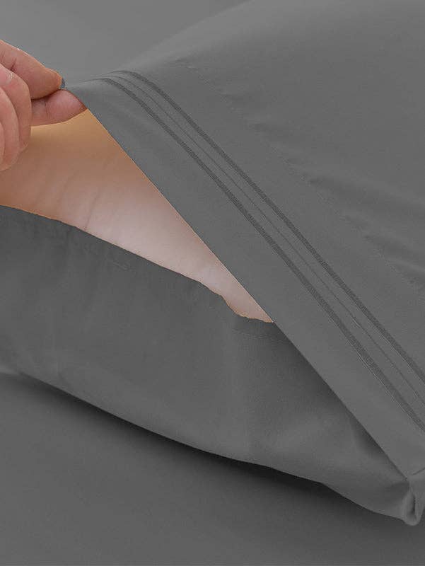 Okao Home Goods – wholesale Sheet set – Gray Bed Sheets, Bamboo - Cool Bamboo King & Queen Best1