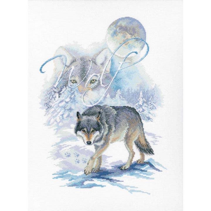 Cross Stitch Kit RTO Counted Snow Wolf M782 for wholesale by RTO&Collection D'Art (RTO Baltic OU)