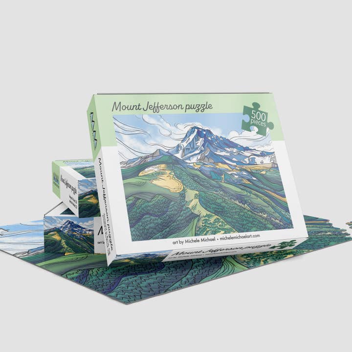 Mount Jefferson puzzle for wholesale by Michele Michael Art