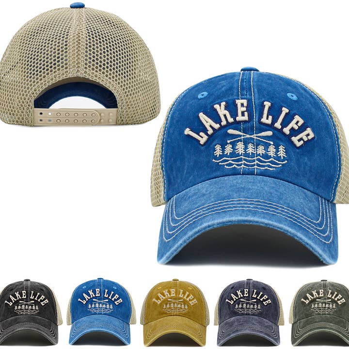 KBETHOS - Wholesale Baseball Cap - Men's - Lake Life Vintage Ballcap