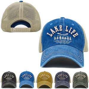Fish Brand Logo Night Out Woven Patch Snapback Trucker Hat Dark Gray/Orange  – Life Brand