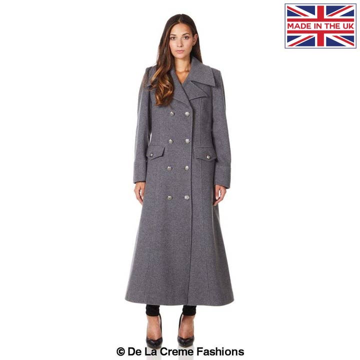 De La Creme Fashions – wholesale Coat – Women’s – Womens Wool and Cashmere Blend Double Breasted Maxi Coat3