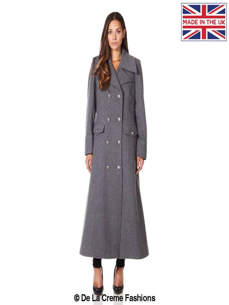 Dame uld og Cashmere Blend Breasted Coat til din butik | Faire