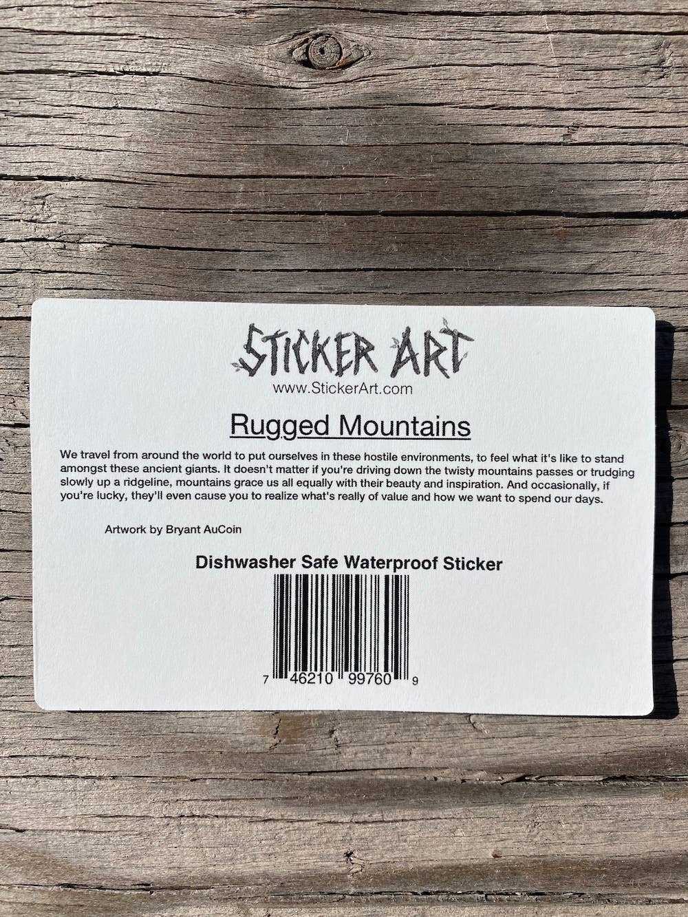 Sticker Art - Wholesale Sticker - Rugged Snowy Winter Mountains Outdoor Nature Sticker2
