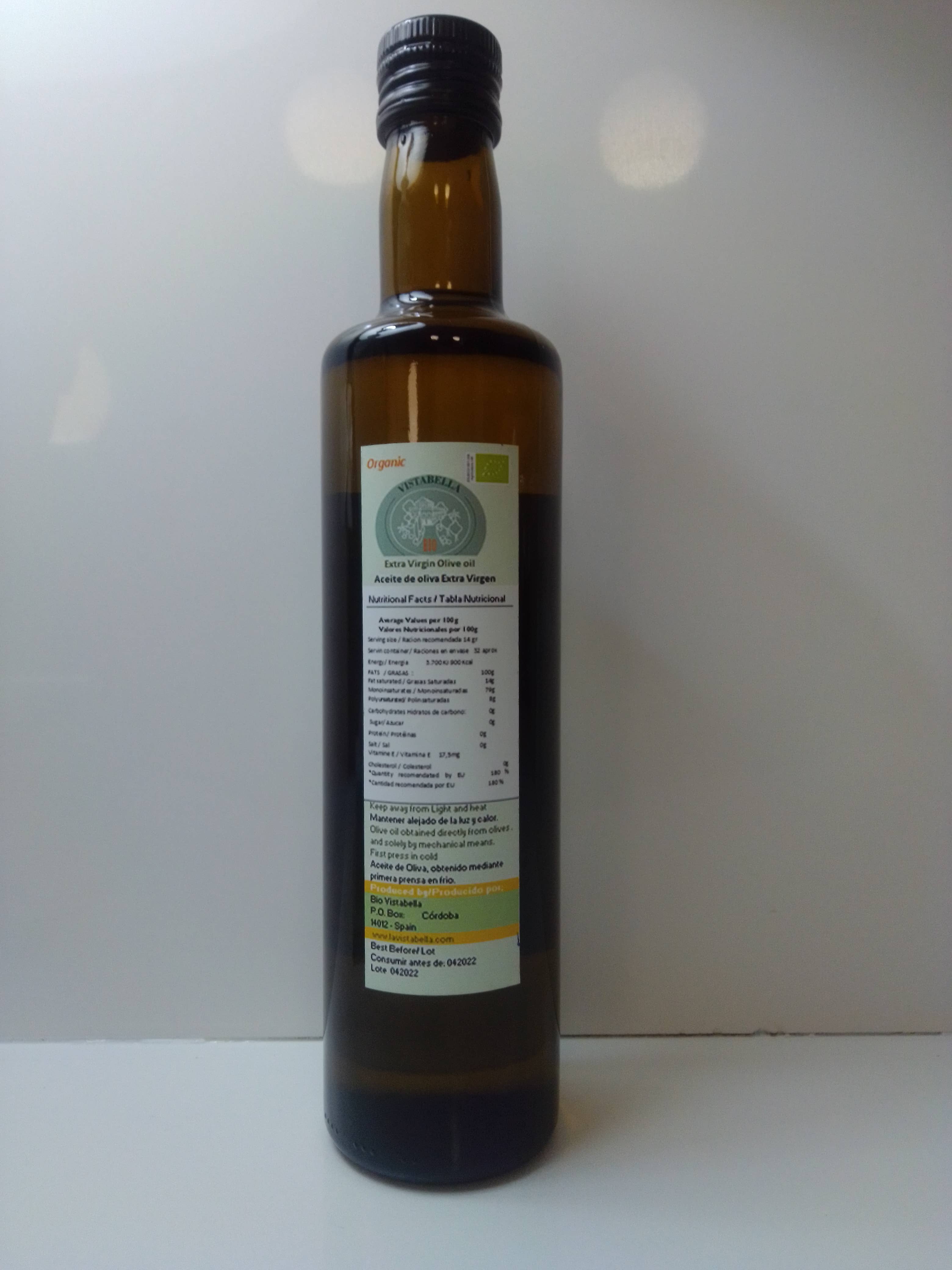 Bio Vistabella - Wholesale Olive Oil - Organic Extra Virgin Olive Oil 500 ml1
