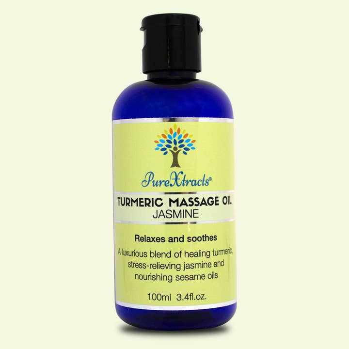 Olio da massaggio alla curcuma - Gelsomino per la vendita all'ingrosso da parte di PureXtracts