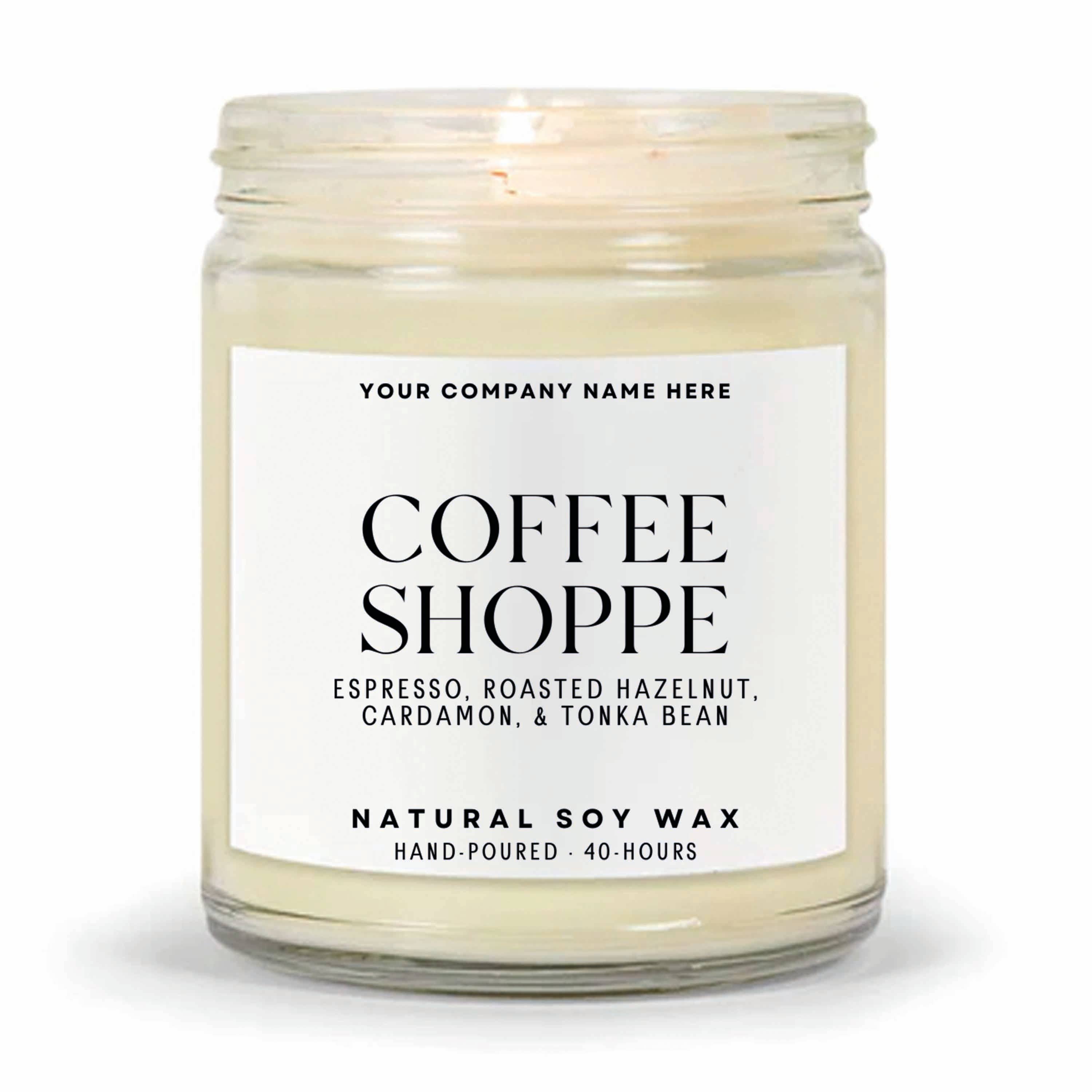 Candle Drop - Wholesale Jar/Filled Candle - Label Style 1 | Wholesale White Label Soy Candle | Clear Jar9