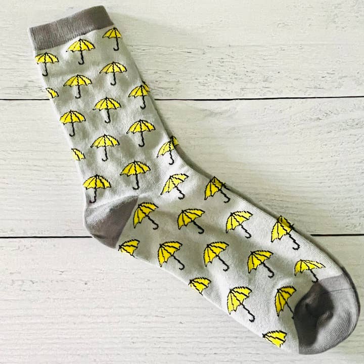 The Silver Spider - Wholesale Socks - Unisex - Yellow Umbrella Socks unisex HIMYM